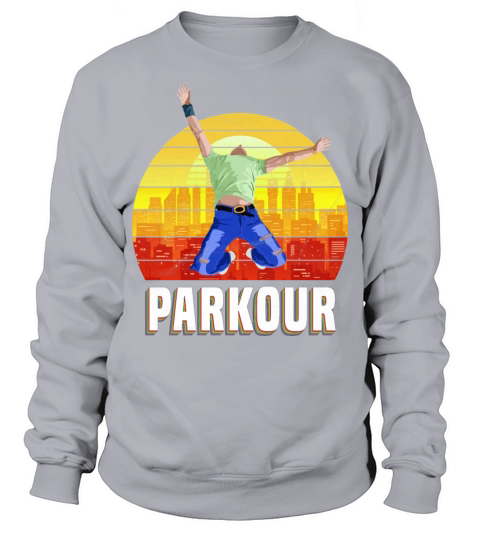 Retro Vintage Parkour Traceur Backflips Sweatshirt Unisex