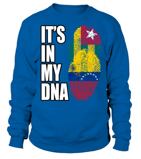 Togolese And Venezuelan Mix Heritage DNA Flag Sweatshirt Unisex