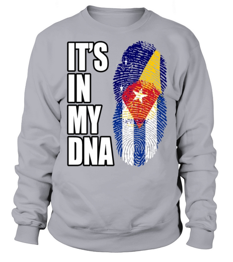 Tokelauan And Cuban Mix Heritage DNA Flag Sweatshirt Unisex