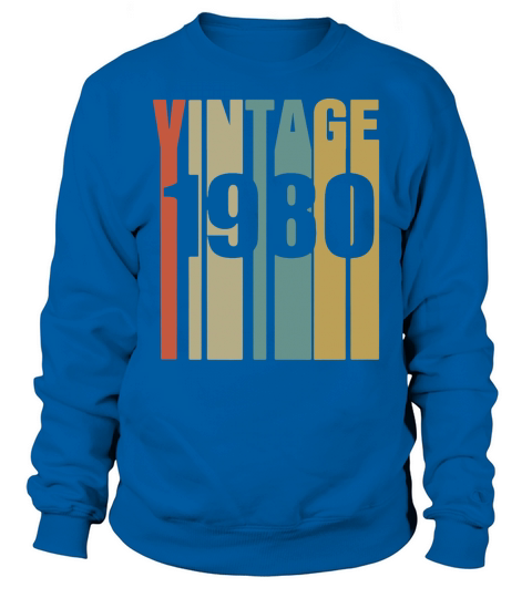 Vintage 1980 Retro Sweatshirt Unisex