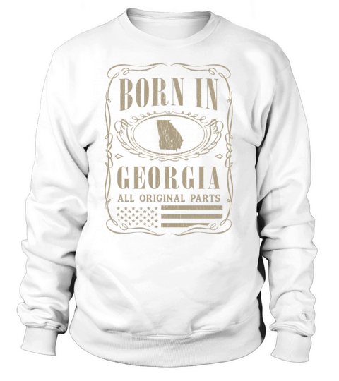 Vintage America US States Born Georgia Sweatshirt Unisex