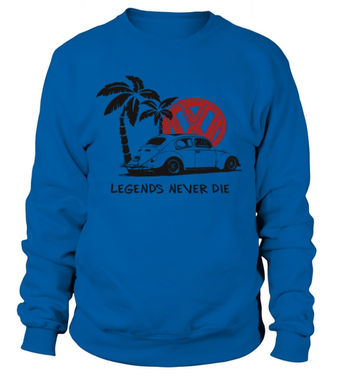 Volkswagen legends never die Sweatshirt Unisex