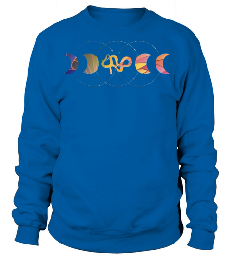 Witches Be Magic Moon Snake Art Deco Sweatshirt Unisex