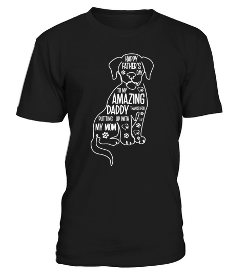 Happy Fathers Day Best Dog Dad Ever T-Shirt Unisex