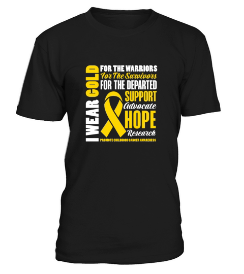 I Wear Gold For The Warriors Survivors Departed T-Shirt Unisex