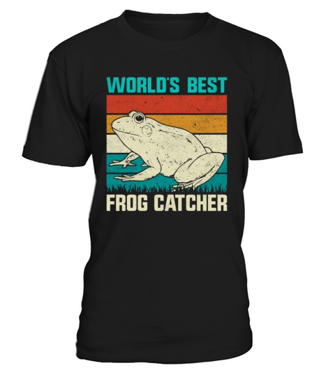 Worlds Best Frog Catcher Retro Vintage Style Frog T-Shirt Unisex