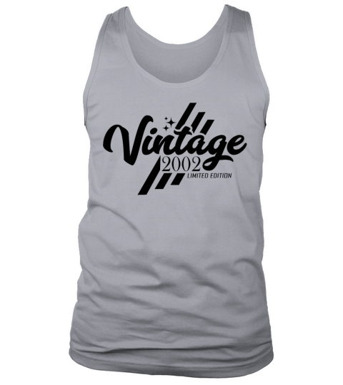 20th Birthday Gifts Year of Birth 2002 Vintage Tank Top Unisex