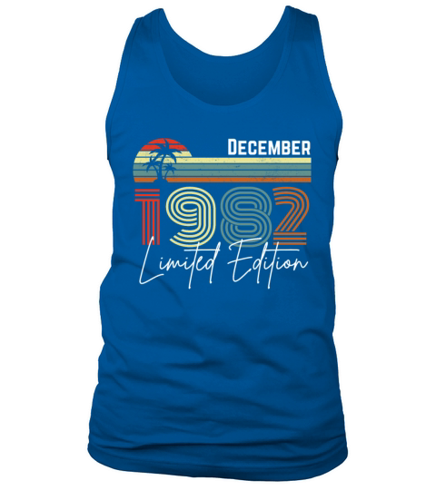 40 Years December 1982 Vintage Limited Edition Tank Top Unisex