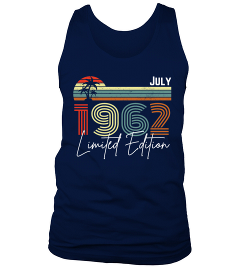 60 Years July 1962 Vintage Limited Edition Tank Top Unisex