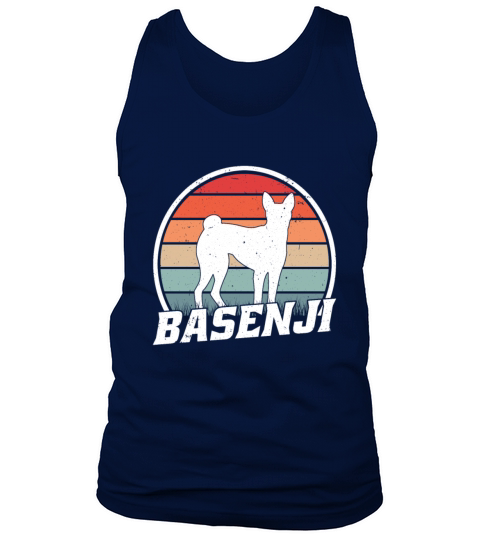 Basenji Retro Congo Terrier Vintage Tank Top Unisex