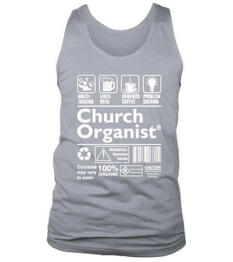 Church Organist Multitasking Beer Coffee Problem T-Shirt Tank Top Unisex