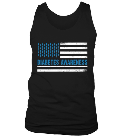Flag November Diabetes Awareness Month Tank Top Unisex