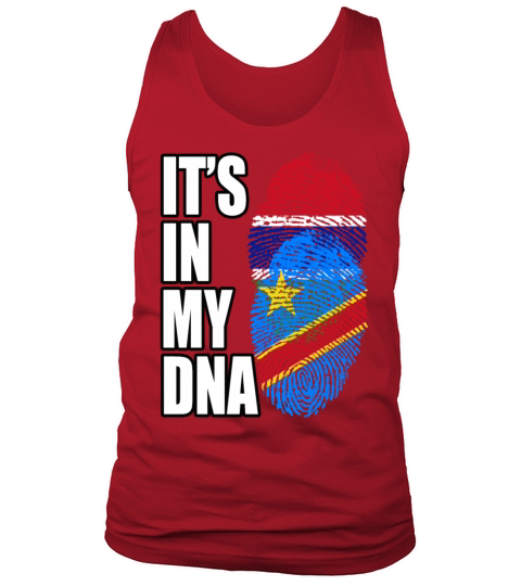 Gambian And Congolese Mix Heritage DNA Flag Tank Top Unisex