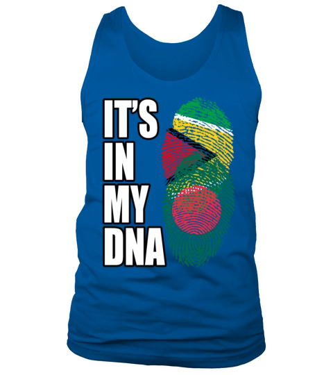 Guyanese And Bangladeshi Mix Heritage DNA Flag Tank Top Unisex