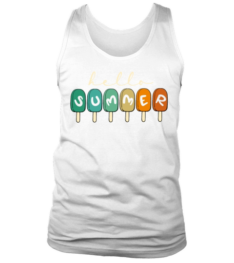 Hello Summer Popsicles Tank Top Unisex