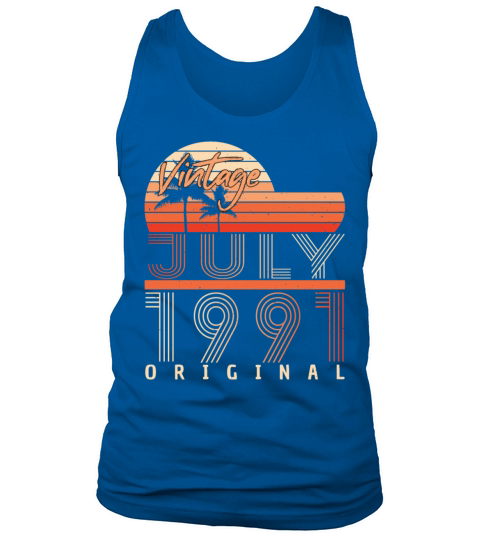 July 1991 Birthday Greeting Tank Top Unisex