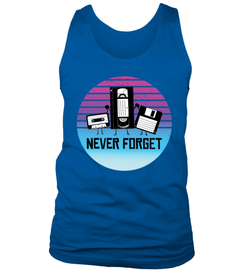 Never Forget Funny Vintage Cassette Tape Tank Top Unisex