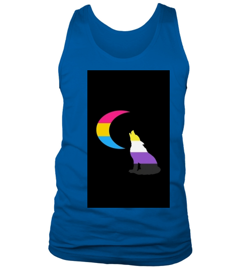 Pansexual Nonbinary Wolf & Moon - iPhone 8 Tank Top Unisex