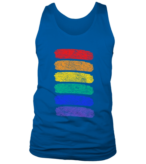Pride Month - LGBTQ - Rainbow Stripes Tank Top Unisex