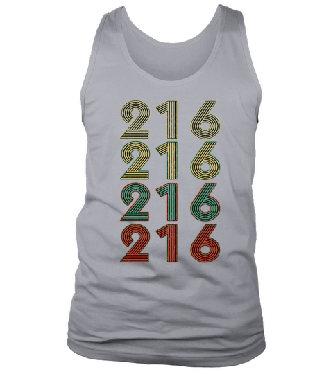 Retro America State Flag Area Code Ohio Tank Top Unisex