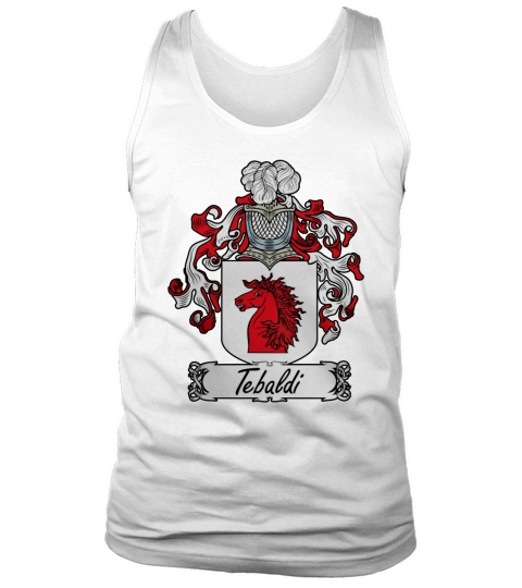 Tebaldi Family Crest Italian Family Crests - Coffee Mug (colored) Tank Top Unisex