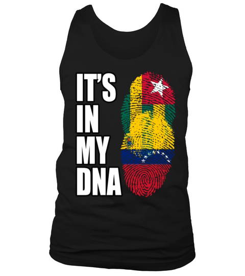Togolese And Venezuelan Mix Heritage DNA Flag Tank Top Unisex