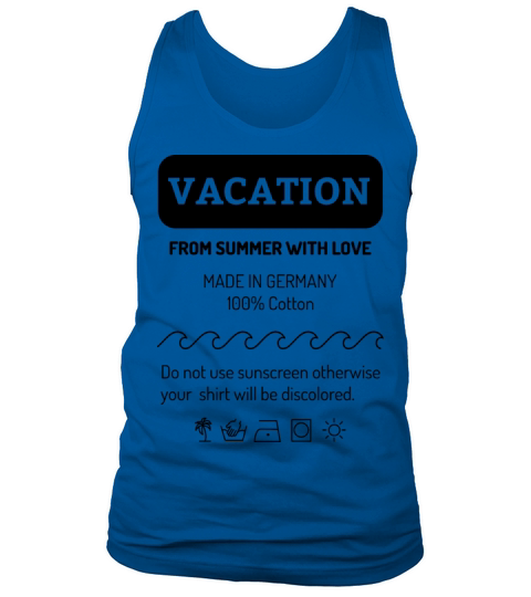 Vacation summer funny tag Tank Top Unisex