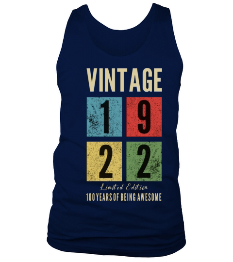 vintage 1922 Limited Edition Tank Top Unisex