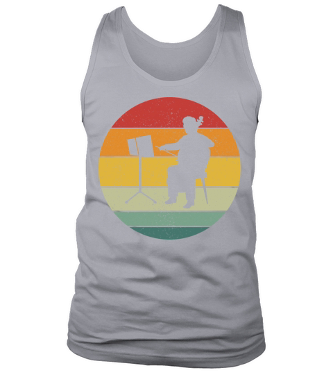Vintage Retro Double Bass Vintage Music Tank Top Unisex