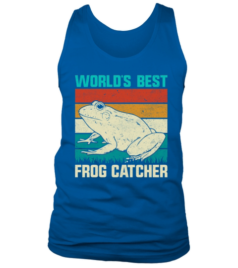 Worlds Best Frog Catcher Retro Vintage Style Frog Tank Top Unisex