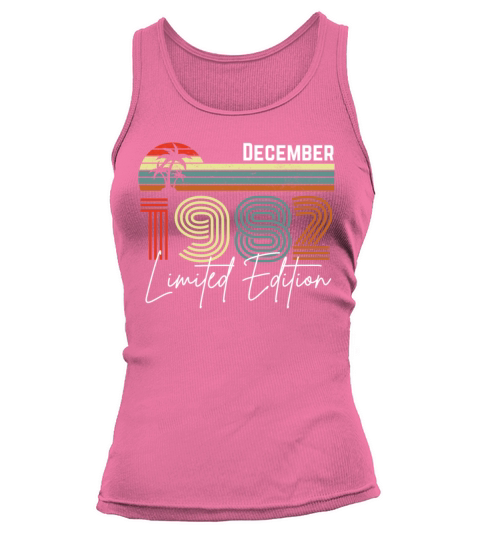 40 Years December 1982 Vintage Limited Edition Tank top Woman