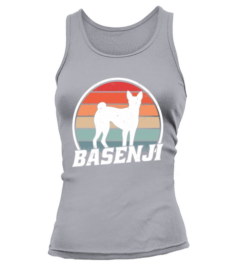 Basenji Retro Congo Terrier Vintage Tank top Woman