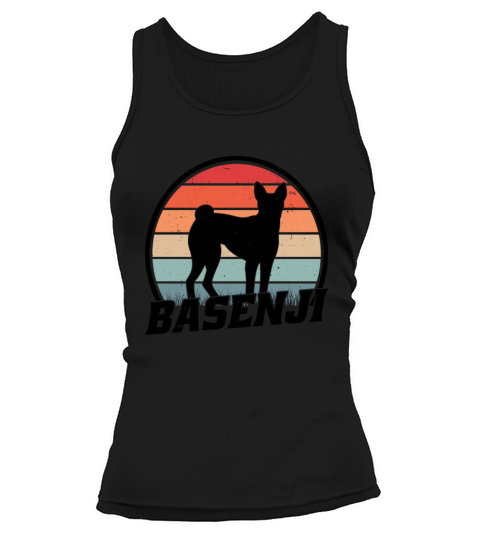 Basenji Retro Congo Terrier Vintage Tank top Woman