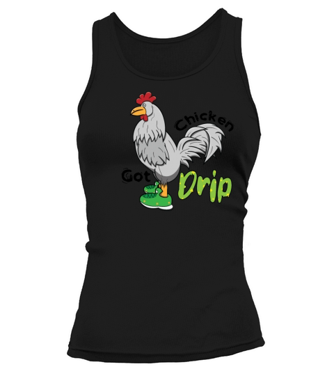 Chicken With Shoes Brown Green DRIP Tank top Woman