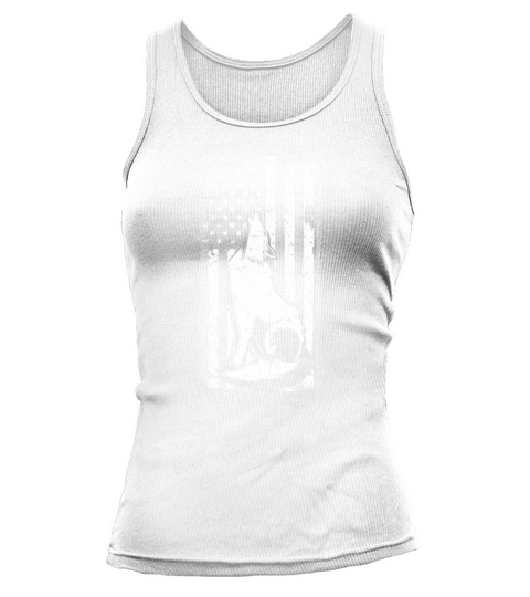 Distressed Native American Flag Howling Gray Wolf shirt Tank top Woman