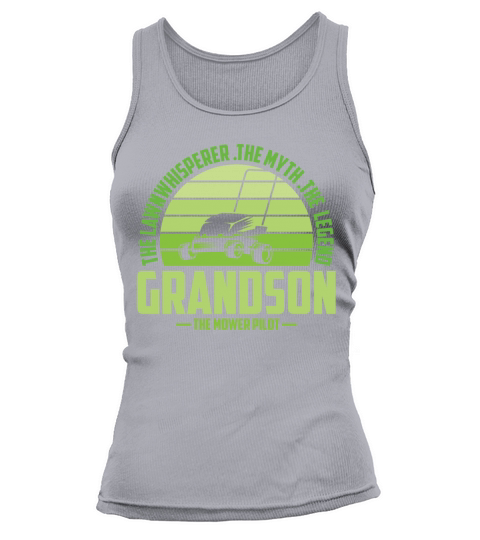 Funny Grandson Lawn Mowing Shirt Lawn Mower Mow Su Tank top Woman