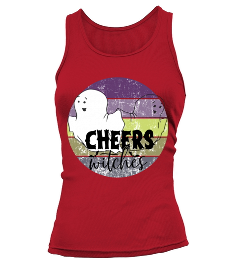Funny Halloween Witches Ghosts Sunset Tank top Woman