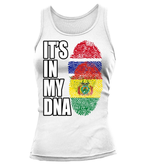 Gambian And Bolivian Mix Heritage DNA Flag Tank top Woman