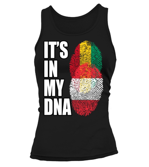 Guinean And Austrian Mix Heritage DNA Flag Tank top Woman