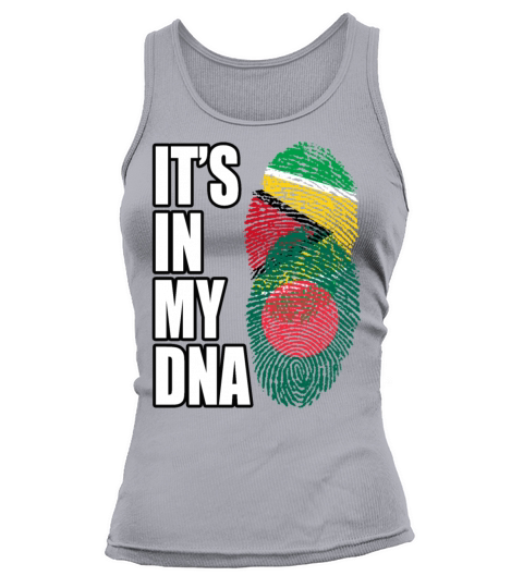 Guyanese And Bangladeshi Mix Heritage DNA Flag Tank top Woman