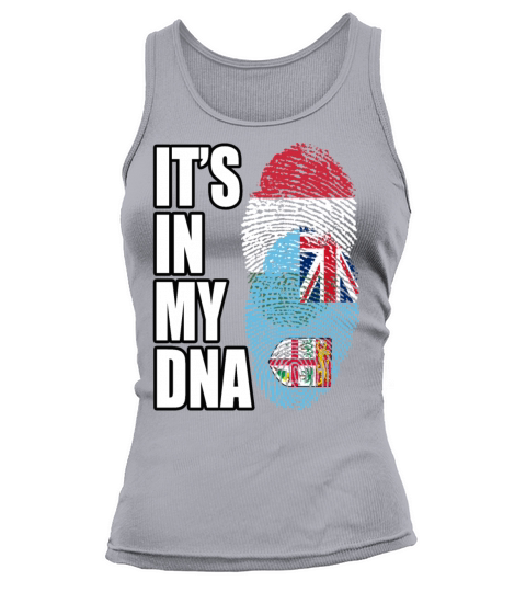 Hungarian And Fijian Mix Heritage DNA Flag Tank top Woman