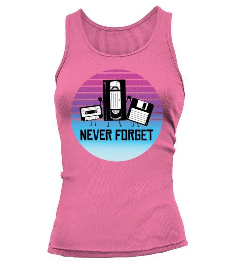 Never Forget Funny Vintage Cassette Tape Tank top Woman