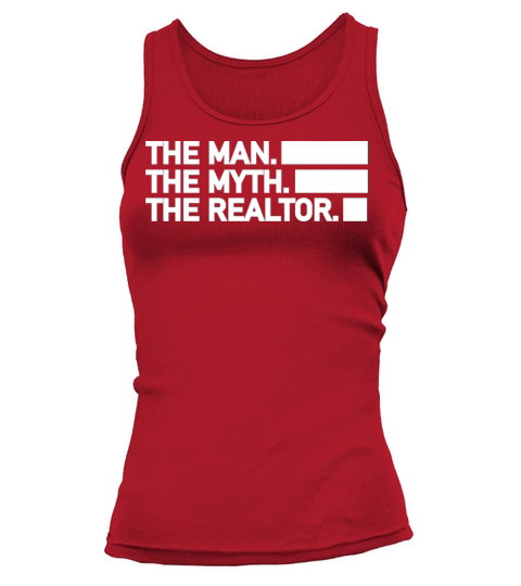 The man the myth the realtor retro vintage Tank top Woman