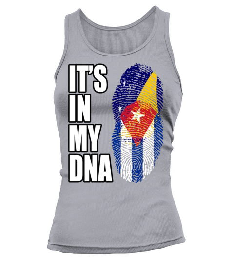 Tokelauan And Cuban Mix Heritage DNA Flag Tank top Woman