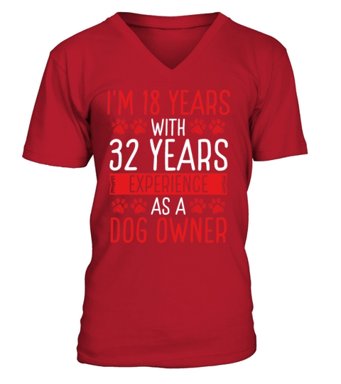 50th Birthday Dog Dog Mom Dog Dad 50 Year Old V-Neck T-shirt