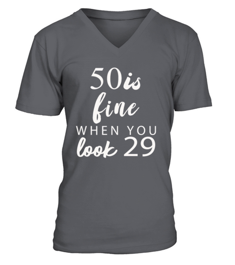 50th Birthday V-Neck T-shirt