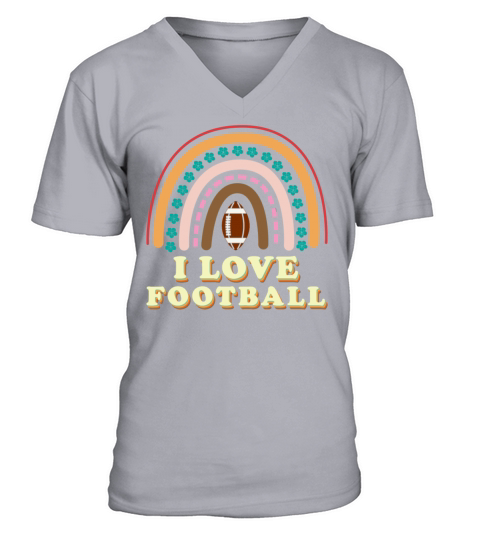 American Football Bohemian Rainbow V-Neck T-shirt
