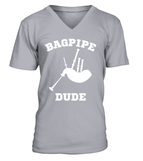 Bagpipe Bagpiper Gift V-Neck T-shirt