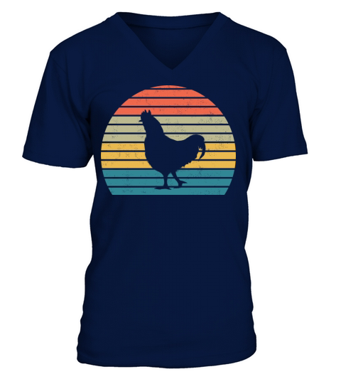Chicken Lover Funny Retro Vintage Animal T Shirt V-Neck T-shirt