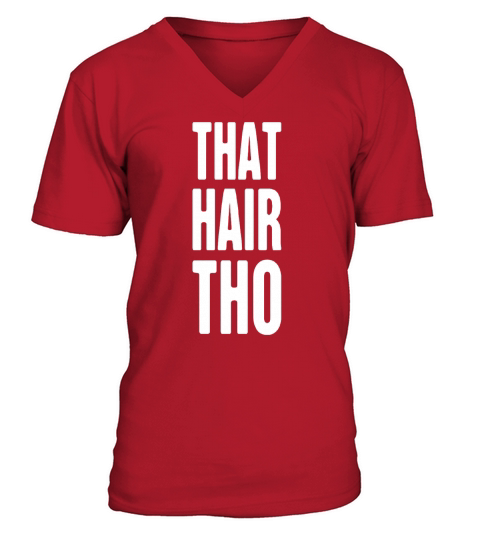 funny hair stylist design V-Neck T-shirt